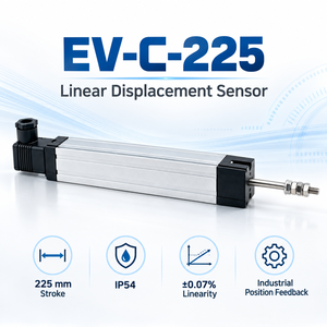 Capteur de déplacement linéaire EV-C-225 225 mm 0,07 % IP54 5 kΩ Sortie de tension analogique Novotechnik TLH/TL pour LT Sakae LP - Product Image 1