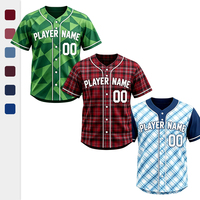 Maillots de baseball personnalisés pour adultes et jeunes, à séchage rapide, avec numéros, logos et noms brodés sur tissu sergé, panneaux en maille polyester anti-rétrécissement