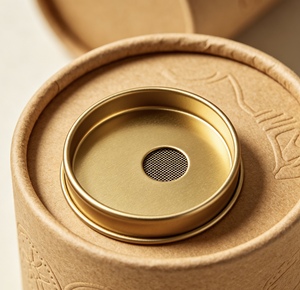 Multi-Size Custom Recyclable Kraft Paper Tube with Embossing for Daily Dry Snack Packaging - Product Image 4