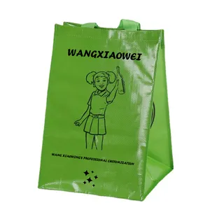 Customized Printing Extra Large Reusable Shopping Tote Bag Recyclable Laminated PP Woven Bag