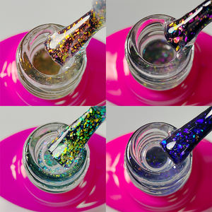 Feuille de vernis à ongles flocons aurore, Gel 500 cristal clair, brillantes, <span class=keywords><strong>holographique</strong></span>, 1kg - Product Image 2