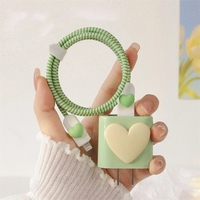 Nouveau Protège-câble en spirale en forme de cœur mignon pour câble de données, écouteurs et chargeur – Accessoires de protection pour câbles