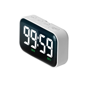 Alarma de temporizador de cuenta regresiva de Cocina Digital LED magnética ABS con soporte temporizador de cocina blanco práctico temporizador de cocina reloj despertador - Product Image 3