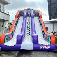 Toboggan aquatique gonflable de haute qualité avec piscine amovible, fabricant de toboggans en PVC commerciaux, prix d'usine pour enfants et adultes