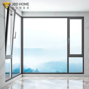 Fenêtre à ouverture intérieure style loft industriel - Cadre en métal noir avec verre trempé pour entrepôt et conversion de loft - Product Image 2