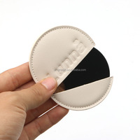 Miroir compact vide en cuir, unique, vierge, avec logo imprimé en soie par sublimation