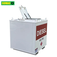 Réservoirs en acier réservoir d'essence diesel ibc réservoir 1000l 250 gallon cube réservoir de carburant de transfert hors sol