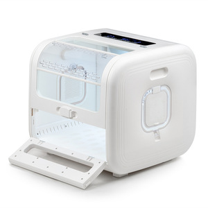 กระบะทรายแมวอัจฉริยะ สีขาว รูปทรงสี่เหลี่ยมผืนผ้า พร้อมระบบอบแห้งอัตโนมัติ สำหรับใช้ในบ้าน พร้อมระบบป้องกันความร้อนเกิน - Product Image 5