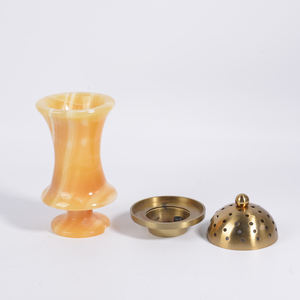 Brûleur d'encens en marbre de couleur orange, vente directe d'usine, porte-encens <span class=keywords><strong>Bakhoor</strong></span>, brûleur de haute qualité <span class=keywords><strong>Bakhoor</strong></span> - Product Image 5