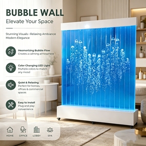 <span class=keywords><strong>Pared</strong></span> <span class=keywords><strong>de</strong></span> Burbujas <span class=keywords><strong>de</strong></span> <span class=keywords><strong>Agua</strong></span> Digital LED Acrílica Personalizada con Estantes <span class=keywords><strong>de</strong></span> Exhibición - Product Image 3