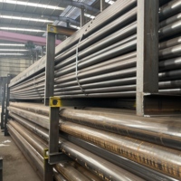 Tuyau en acier soudé ERW ASTM A500 Grade B Grade C rond pour tube de forage et tube de revêtement, longueur standard 5,8m 6m 11,8m 12m, en stock