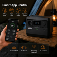 Kit de station d'alimentation portable 700W pour camping et extérieur, batterie LiFePO4, générateur solaire 700W avec panneau, ensemble complet