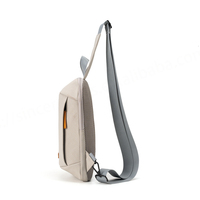 Sac de poitrine sport en PU imperméable avec fermeture éclair, design minimaliste pour homme, détection de mouvement, toutes saisons, usage quotidien, voyage, affaires