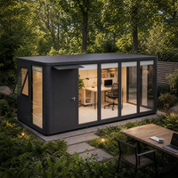 COCOVIA Maison modulaire en aluminium à installation manuelle, mini-bureaux, petits bureaux, bureau extérieur, bâtiment utilitaire, équipement public