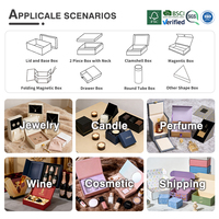 Boîte cadeau en papier magnétique vert et noir avec logo personnalisé de luxe, recyclable, pliable, rigide, avec couvercle magnétique