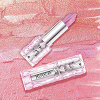 Cosmétiques en gros HUASURV, rouge à lèvres brillant hydratant longue durée 6 couleurs 2 en 1, vitamine E, dégradé bicolore en une seule application