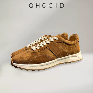 Zapatillas Casuales de Gamuza Qhccid para Hombre, con Suela de Goma de Tacón Bajo y Amortiguación, Estilo para Caminar - Product Image 4