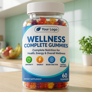 Wellness Complete Vegan Mixed Fruit Soft <b>Chewy</b> Gummies Custom Label Custom Packaging Wholesale Fruity Gummies With Attractive - Product Image 3