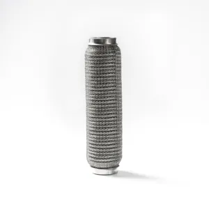 ISO9001 cheap exhaust soft wire mesh with nipples interlock for exhaust pipe for auto car exhaust tips system with tube