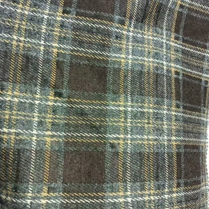 Fornitura Diretta dalla Fabbrica: Tessuto Composito Spazzolato 280 GSM per Pantaloni e Giacche in Maglia Jacquard Tinta in Filo, Nero Caffè, per Donna - Product Image 1