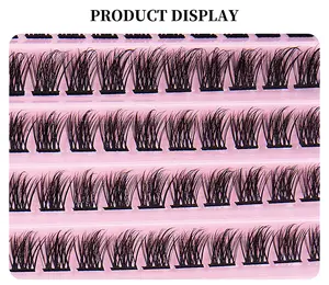 जीमैजिक क्लस्टर लैशेस प्राइवेट लेबल डी कर्ल क्लस्टर DIY लैश एक्सटेंशन ट्रे व्यक्तिगत फैन क्लस्टर लैश किट बनाते हैं