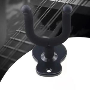 Soporte de Pared para Guitarra, Gancho para Guitarras Acústicas/Eléctricas/Bajo, <span class=keywords><strong>Metal</strong></span> Negro, Ligero y Duradero - Product Image 4