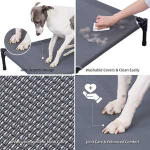 Cama elevada para perros al aire libre personalizada para perros grandes, cama para mascotas de alta resistencia, cama elevada transpirable de refrigeración impermeable - Product Image 3