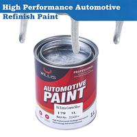 Peinture automobile en résine acrylique extra grossière argentée 1K, directement de l'usine, avec diluant assorti pour la réparation de carrosserie automobile
