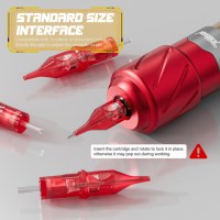 Stylo de tatouage sans fil 2025 avec batterie 2000 mAh, écran LED, tension de traînée réglable, machine à tatouer à cartouche en aluminium