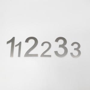Numéro adhésif en acier inoxydable de 1,5mm pour construction d'hôtel et <span class=keywords><strong>maison</strong></span>, <span class=keywords><strong>plaque</strong></span> d'immatriculation de <span class=keywords><strong>maison</strong></span> extérieure en métal avec <span class=keywords><strong>autocollant</strong></span> de 3M - Product Image 3