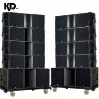 Ensemble de 10 enceintes Line Array doubles de 12 pouces/doubles caissons de basses de 18 pouces, système d'amplification avec aimants en néodyme, professionnel