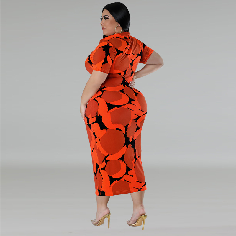 plus size formal casual dresses Sydneys Closet SC7386 Long Prom Dress Plus Size Strapless A-Line Floral Slit Puff Sleeves Train Pockets Formal Gown 14 / Green Floral main image 0