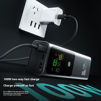 Écran intelligent TFT portable de haute qualité, 20000 mAh, charge rapide, station d'alimentation 100 W, banques d'alimentation pour ordinateur portable, vente en gros