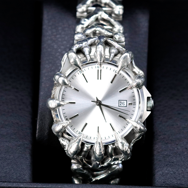 Customized Stainless Steel Watch for Men Dark Aesthetic Edgy OOTD Underground Fashion Metal Fashion High End Timepiece