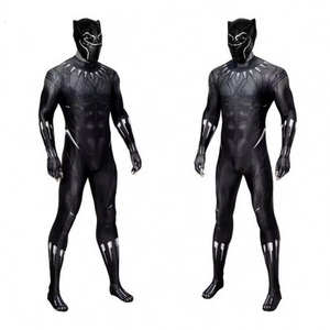 Disfraz de <span class=keywords><strong>Pantera</strong></span> <span class=keywords><strong>Negra</strong></span> T'Challa para adultos, disfraz de Cosplay inspirado en TV y películas, color negro, venta al por mayor - Product Image 1