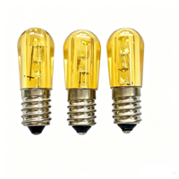 Ampoule LED en PVC en forme de papaye E14 DC14V 0.2W B19, ampoule étanche pour publicité extérieure, ampoule décorative colorée de Noël à 3 LED