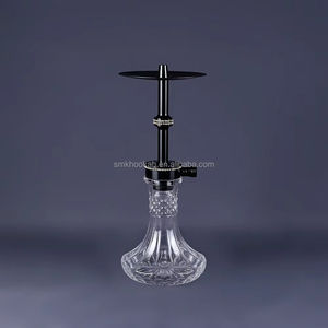 Nueva Cachimba <span class=keywords><strong>Aladin</strong></span> de Tamaño Mediano, Juego de Cachimba de Aluminio con Accesorios Personalizados para Iluminación de Bares y Salones - Product Image 6