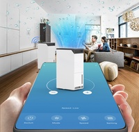 Déshumidificateur intelligent portable pour toute la maison 4L AC100-240V avec application Tuya WiFi, compresseur efficace