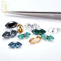 Vente en gros 1.5x3mm 8x16mm blanc DEF couleur laboratoire créé Moissanite diamant pierre précieuse VVS1 pierres en vrac Marquise coupe Moissanite pierre