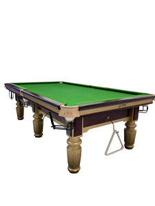 Mesa de billar rusa de 9 pies, mesa de billar de pizarra Jiujiang con patas de madera maciza para torneos especiales de billar - Product Image 6