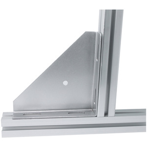Triangle <b>Bracket</b> Aluminum Alloy Right Angle Connector <b>Silver</b> Home Improvement Hardware Standard Size L Shaped - Product Image 1