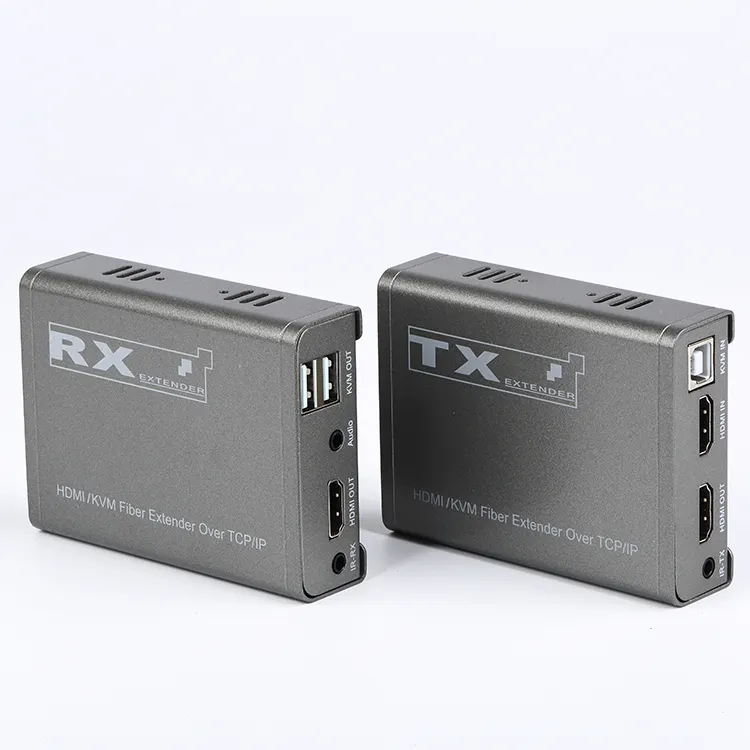 Bir TX daha fazla RX 20KM tek video ve ses genişletici desteği üzerinde tcp/ip HD genişletici video verici ve alıcı SC portu