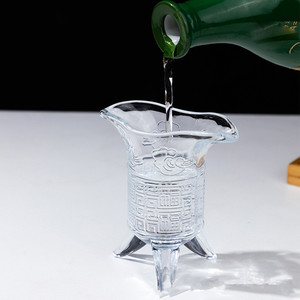 Verres à <span class=keywords><strong>whisky</strong></span> personnalisés avec logo, style rétro chinois, à trois pieds, pour bar à tequila, mariage, fête, verres à <span class=keywords><strong>whisky</strong></span> uniques de style empereur - Product Image 3