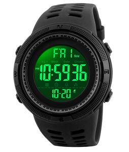 Venta caliente más barato personalizado 5 Atm impermeable deporte reloj de pulsera hombres relojes de plástico Reloj Skmei 1251 - Product Image 2