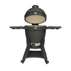 56cm tinggi parut lembab engsel <span class=keywords><strong>Kamado</strong></span> memperpanjang bentuk telur keramik luar ruangan <span class=keywords><strong>BBQ</strong></span> arang <span class=keywords><strong>Grill</strong></span> dengan penyimpanan keranjang untuk pesta berkemah - Product Image 2
