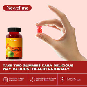 Gummies de vinaigre de cidre de pomme de haute qualité, sans gluten, stimulant l'énergie, soutien digestif, perte de poids, avec vitamine B12 - Product Image 5