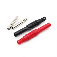 Qianjia QJBJ002 Prise banane de sécurité 4 mm, type à souder haute tension, 19A, fiche banane femelle 4,0 mm 25.505