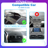 Android 15 Navigation Car Multimedia Carplay for BMW X3 E83 2004-2008 GPS Radio Video Player Stereo BT 4G DSP Snapdragon 665