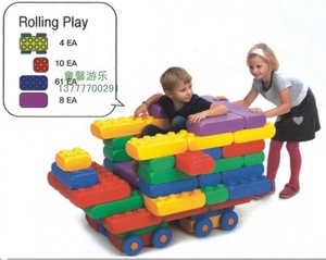 Phổ biến nhất Chất lượng cao bán buôn hấp dẫn mầm non nhựa xây dựng lớn khối đầy màu sắc DIY khối đồ chơi trẻ em nhựa - Product Image 3