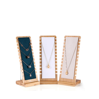 Présentoir à Bijoux Collier Pendentif en Bambou et Bois